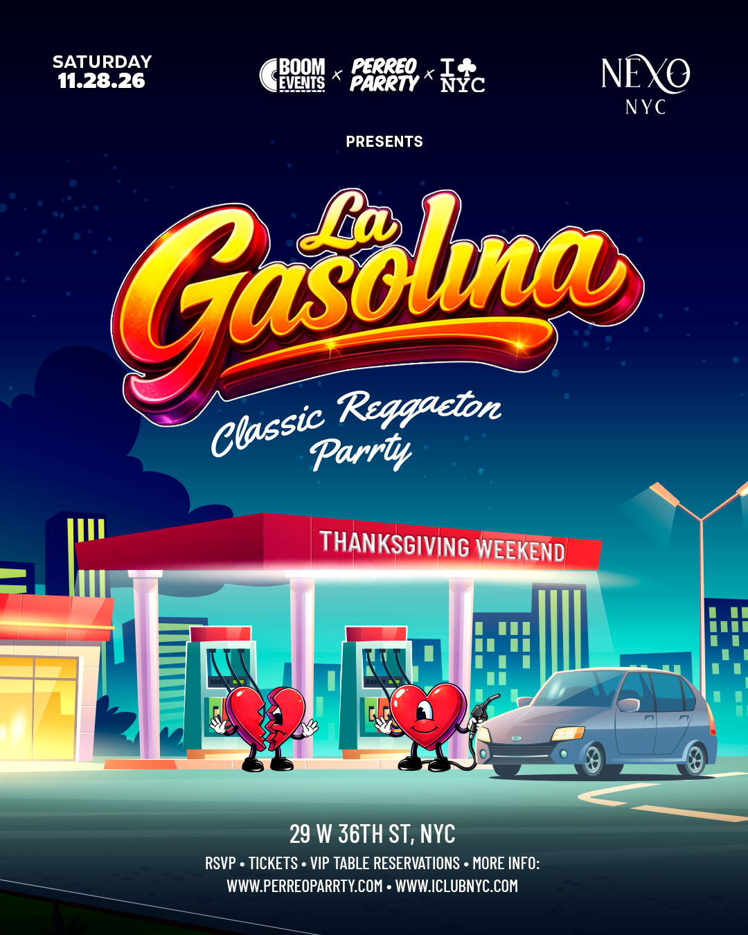 La Gasolina Reggaeton Parrty Thanksgiving Weekend at Nexo Nightclub Midtown