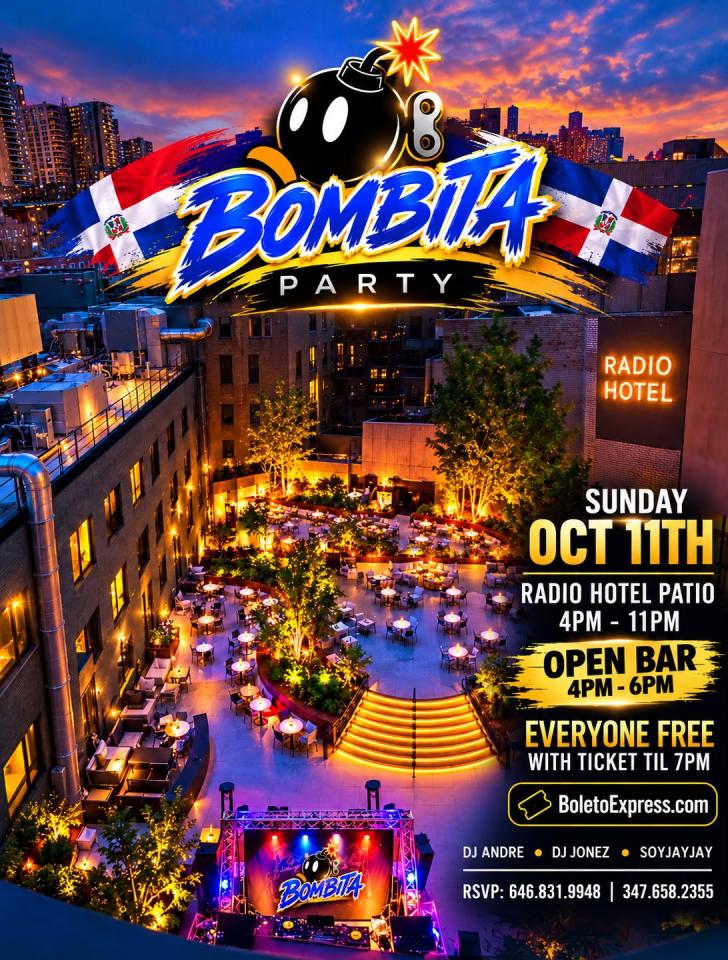 COLUMBUS DAY WEEKEND BOMBITA PARTY!!!!