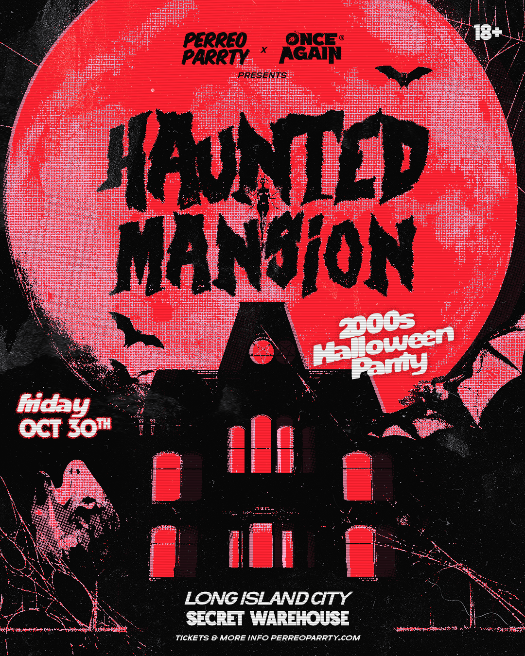 Buy tickets for 2000s Halloween Parrty: Haunted Mansion - Secret Warehouse NYC (18+) 2000s Halloween Parrty: Haunted Mansion - Secret Warehouse NYC (18+)