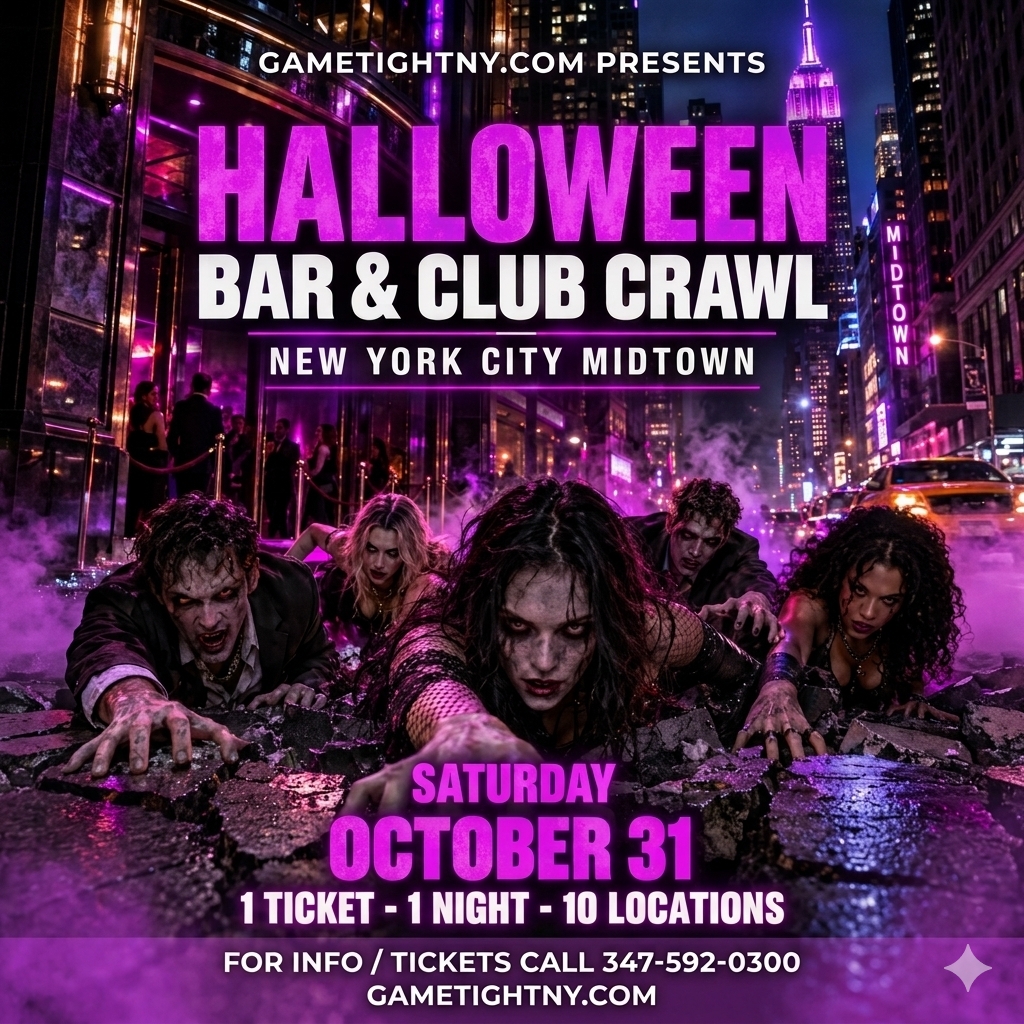 NYC HALLOWEEN PUB CRAWL 2026 ONLY $15