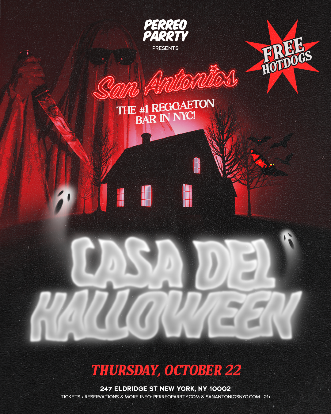 Casa del Halloween - Reggaeton Party at San Antonios Cocktail Bar