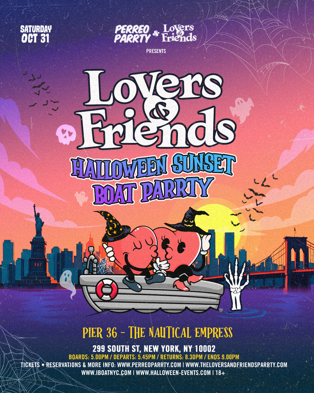 Lovers & Friends Hip Hop & R&B Halloween Sunset Boat Party