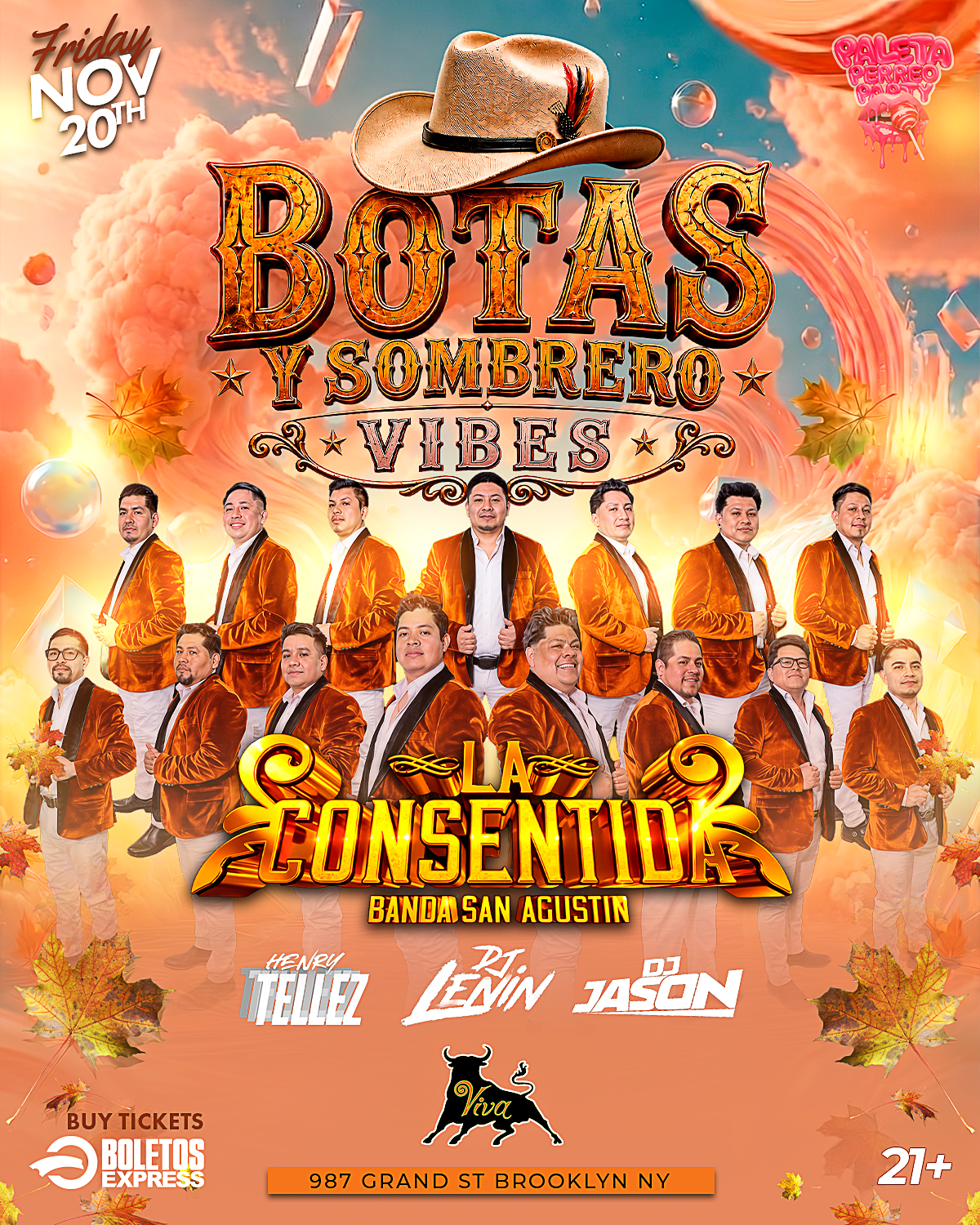 Buy tickets for Botas Y Sobrero Vibescon La Banda Consentida Botas Y Sobrero Vibescon La Banda Consentida